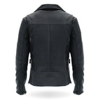 Hot Leathers JKL1029 Ladies Leather Motorcycle Concealed carry Biker Jacket with Vents and Side Zippers