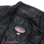 Hot Leathers JKL5003 USA Made Ladies Clean Cut Leather Motorcycle Biker Jacket
