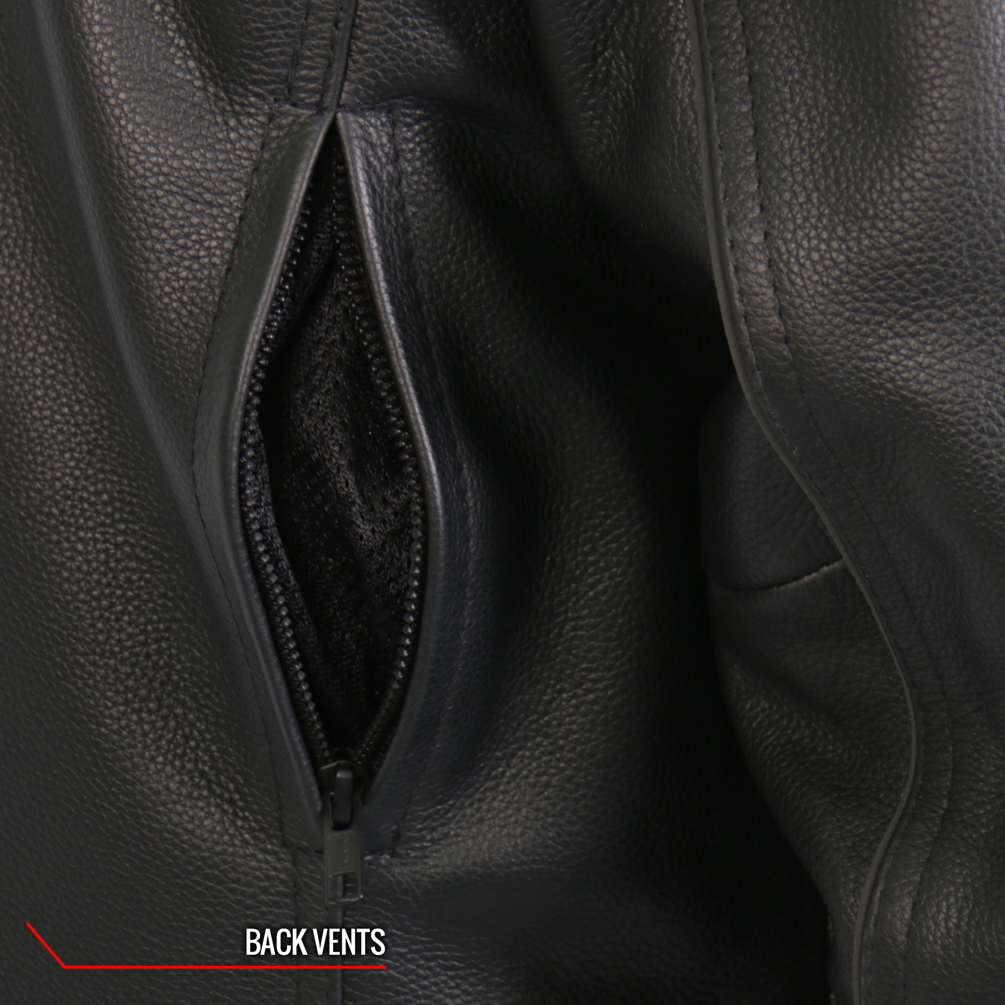 Hot Leathers JKM1028 Men's Black Leather Motorcycle style Biker Jacket with Zip Out Lining