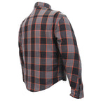 Hot Leathers Men's 'Deadman' Multi/Color Cotton Flannel Shirt - Button Front - Riding Protective Wear - JKM3010