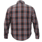 Hot Leathers Men's 'Deadman' Multi/Color Cotton Flannel Shirt - Button Front - Riding Protective Wear - JKM3010