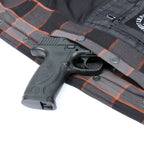 Hot Leathers Men's 'Deadman' Multi/Color Cotton Flannel Shirt - Button Front - Riding Protective Wear - JKM3010