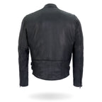 Hot Leathers JKM5001 Men's USA Made Premium Leather Motorcycle Biker Racer Jacket