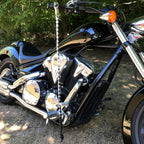 Hot Leathers MWH1103 ‘Get Back’ Genuine Black and White Leather Whip