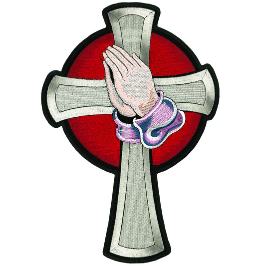 Hot Leathers Prayer Cross Patch PCA5168