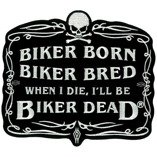 Hot Leathers PPA2072  Biker Born 4" x 3" Patch