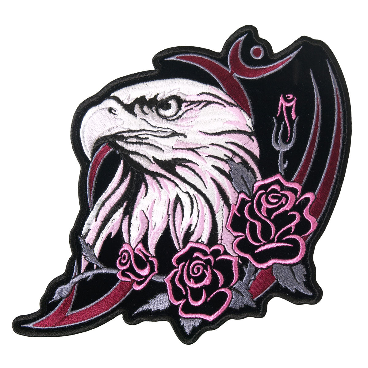 Hot Leathers Patch Glitter Eagle Head