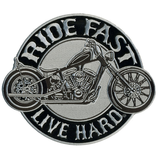 Hot Leathers Circle Bike Patch 4" X 4"