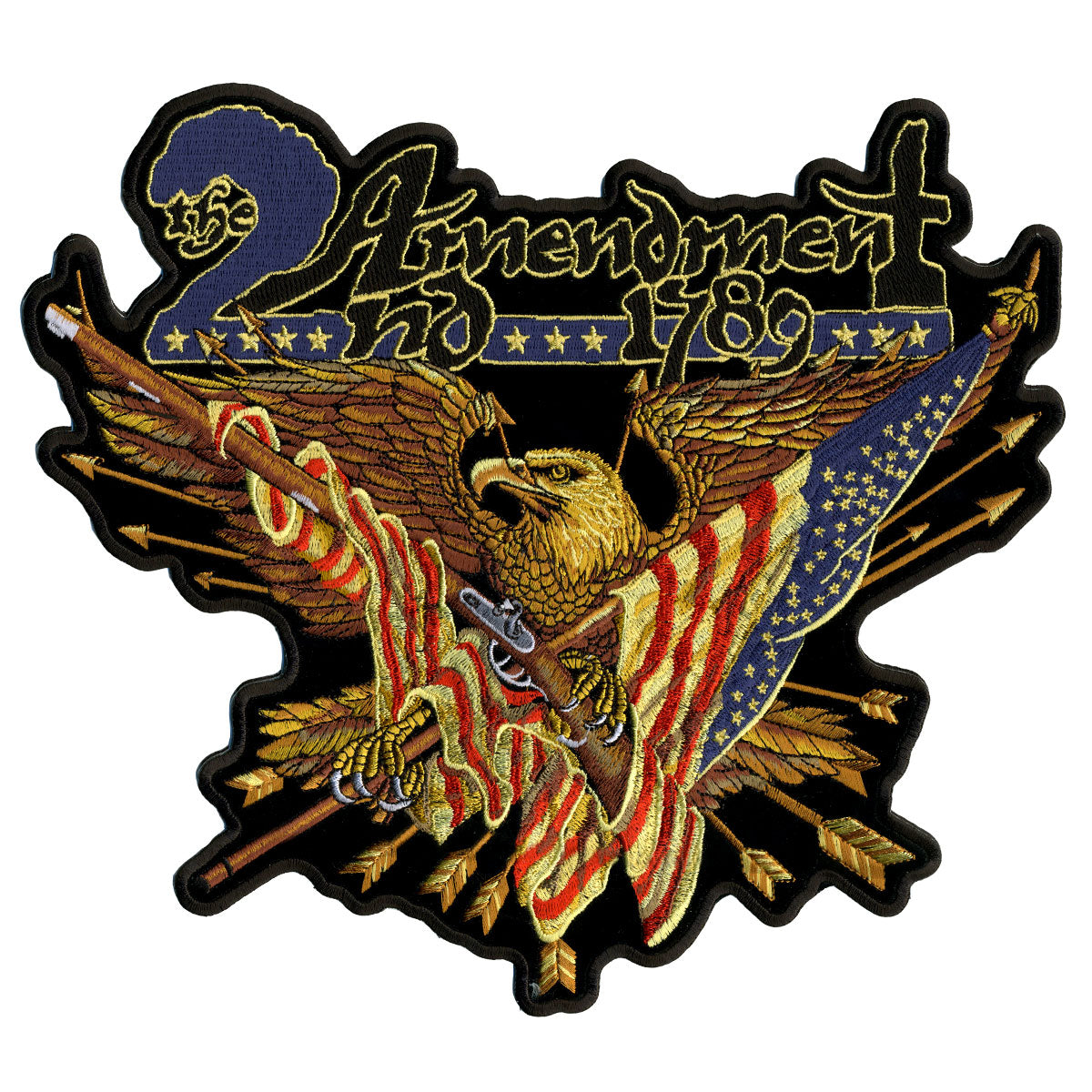 Hot Leathers 2nd Amendment Eagle Patch