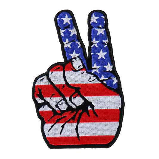 PATCH PATRIOTIC PEACE SIGN