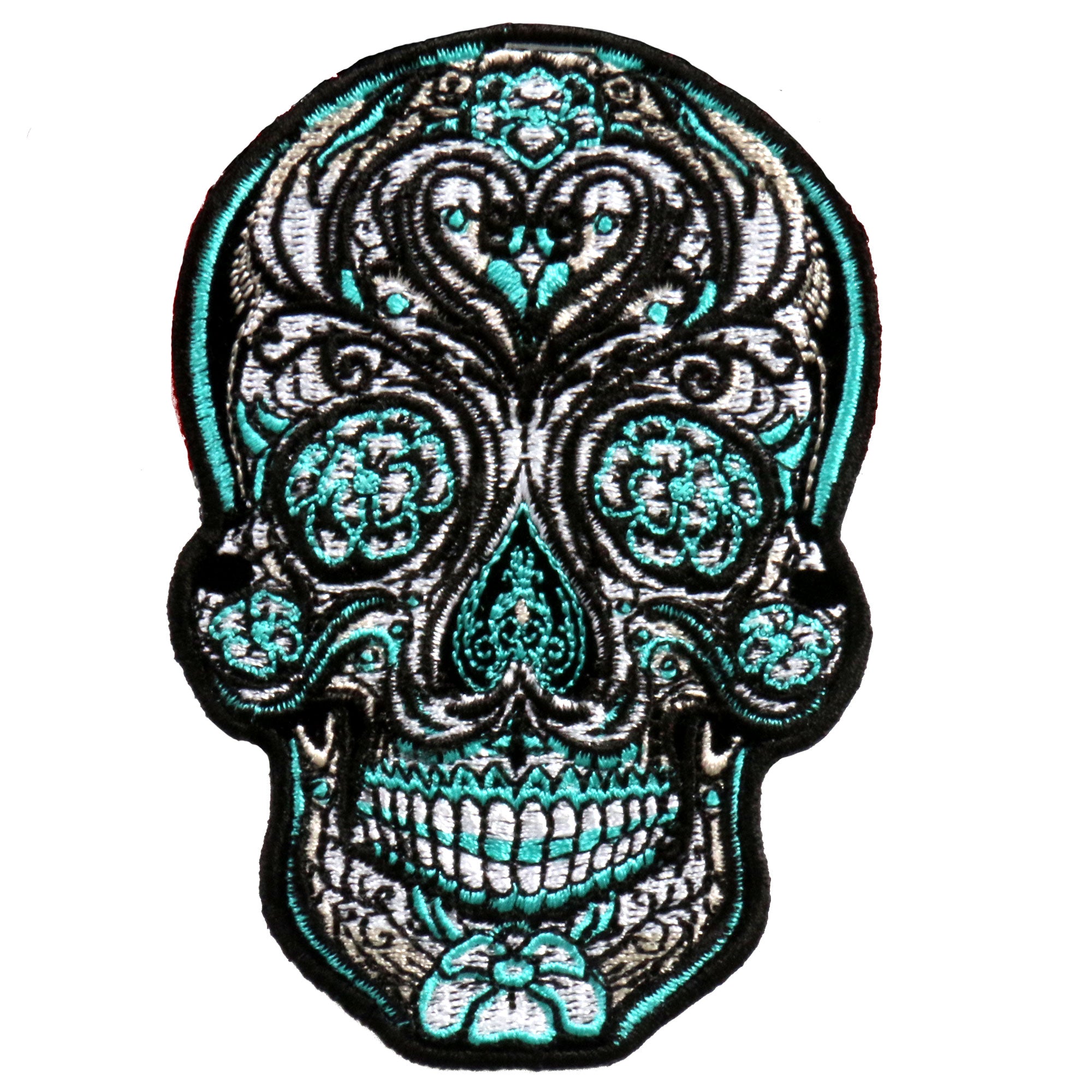 PATCH ANTIQUE SUGAR SKULL 4