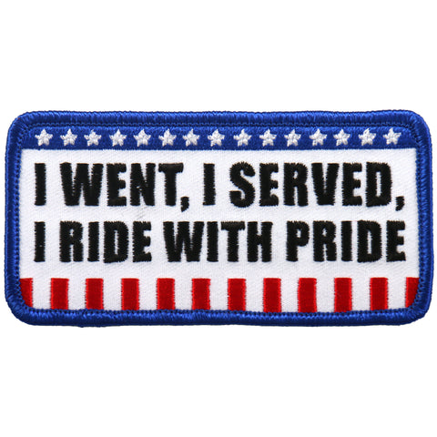 PATCH I WENT I SERVED I RIDE