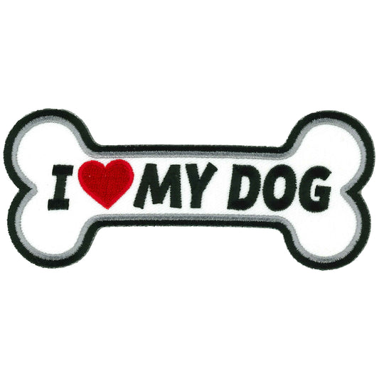 Hot Leathers I Heart My Dog 5" X 2" Patch