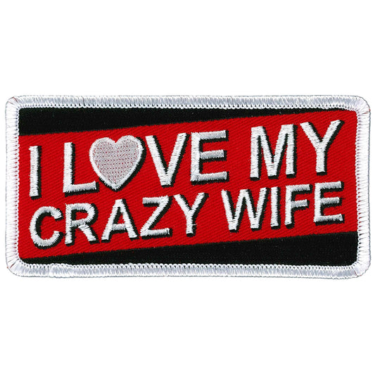 Hot Leathers I Love My Crazy Wife Patch