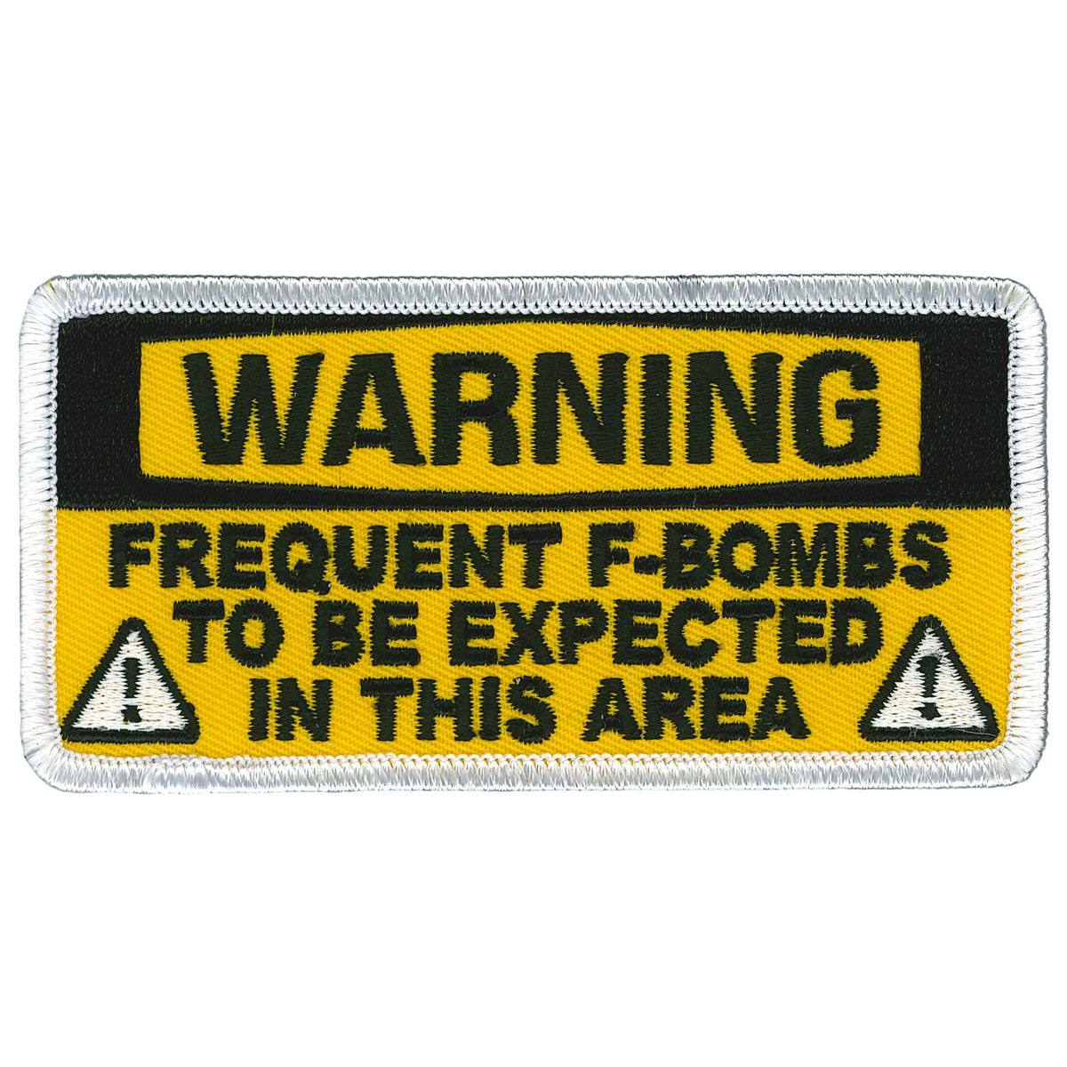 Hot Leathers Warning F-Bombs Patch