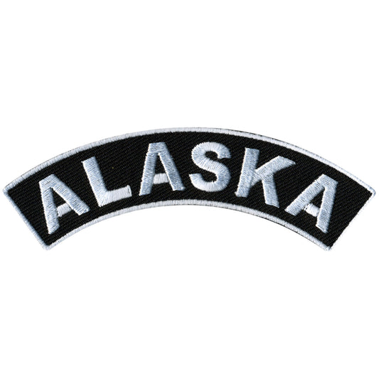 Hot Leathers Alaska 4” X 1” Top Rocker Patch