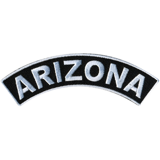 Hot Leathers Arizona 4” X 1” Top Rocker Patch