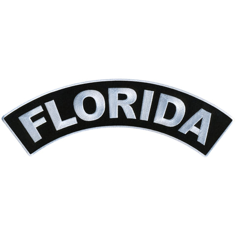 Hot Leathers Florida 12” X 3” Top Rocker Patch