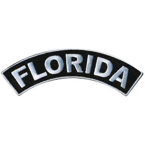 Hot Leathers Florida 4” X 1” Top Rocker Patch