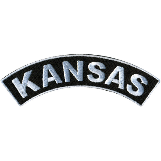 Hot Leathers Kansas 4” X 1” Top Rocker Patch