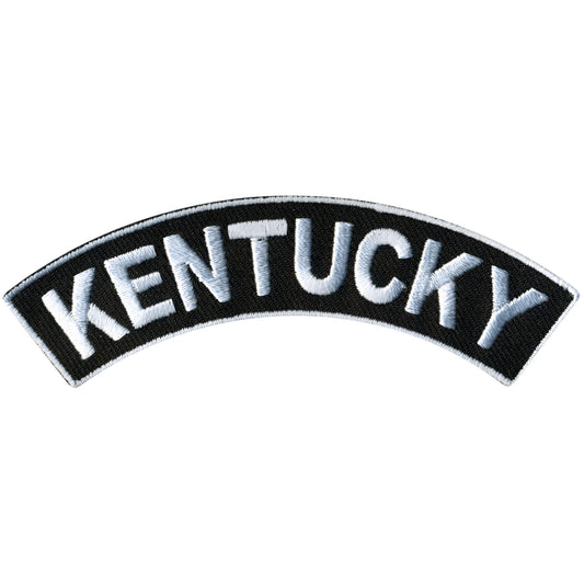 Hot Leathers Kentucky 4” X 1” Top Rocker Patch