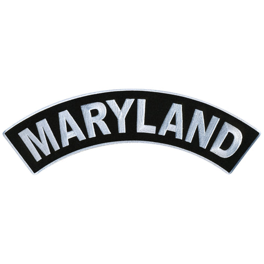 Hot Leathers Maryland 12” X 3” Top Rocker Patch