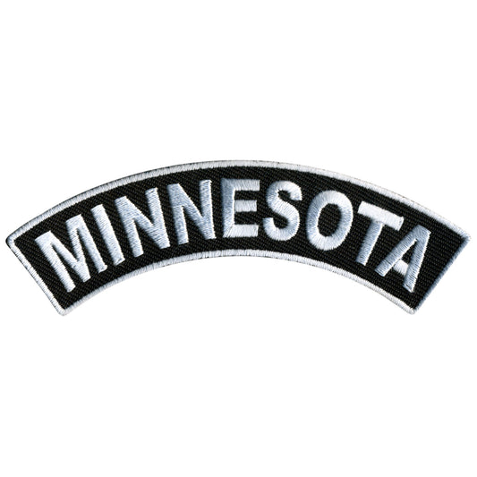 Hot Leathers Minnesota 4” X 1” Top Rocker Patch