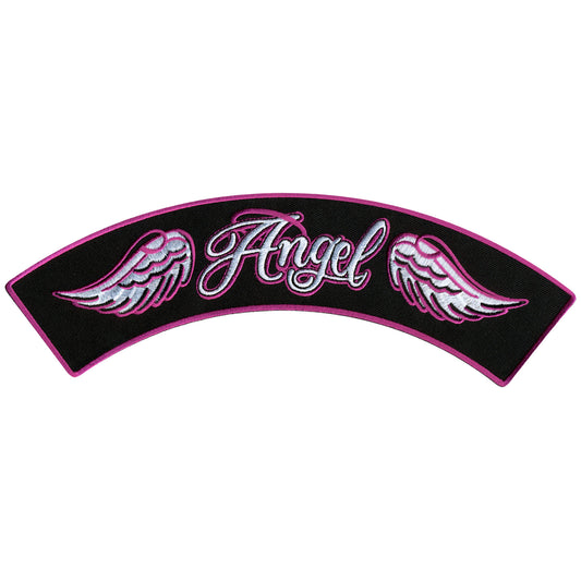 Hot Leathers Angel 10” X 2” Top Rocker Patch