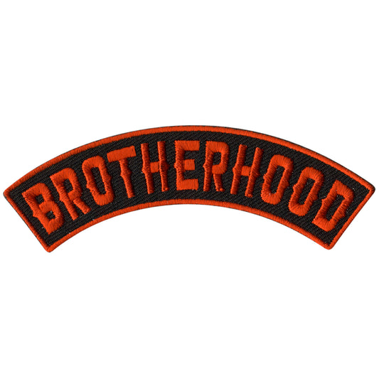 Hot Leathers Brotherhood 4” X 1” Top Rocker Patch