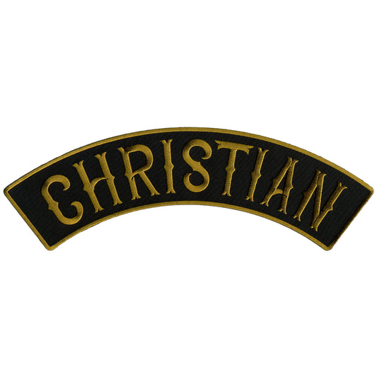 Hot Leathers Christian 12” X 3” Top Rocker Patch