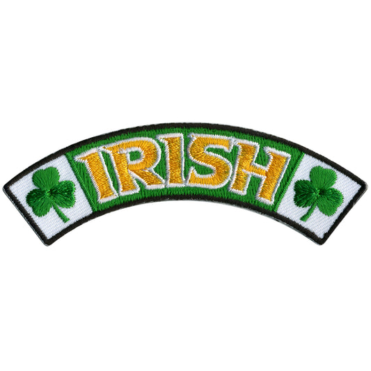 Hot Leathers Irish 4” X 1” Top Rocker Patch