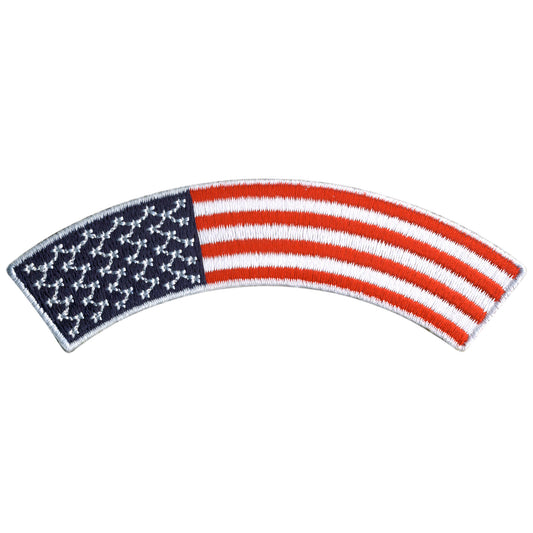 Hot Leathers American Flag 4” X 1” Top Rocker Patch