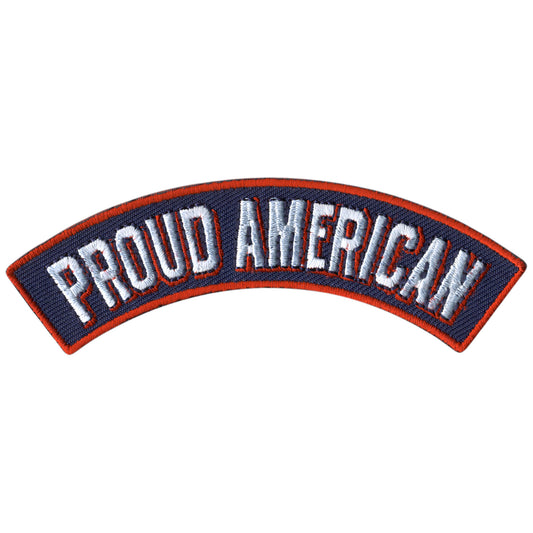 Hot Leathers Proud American 4” X 1” Top Rocker Patch