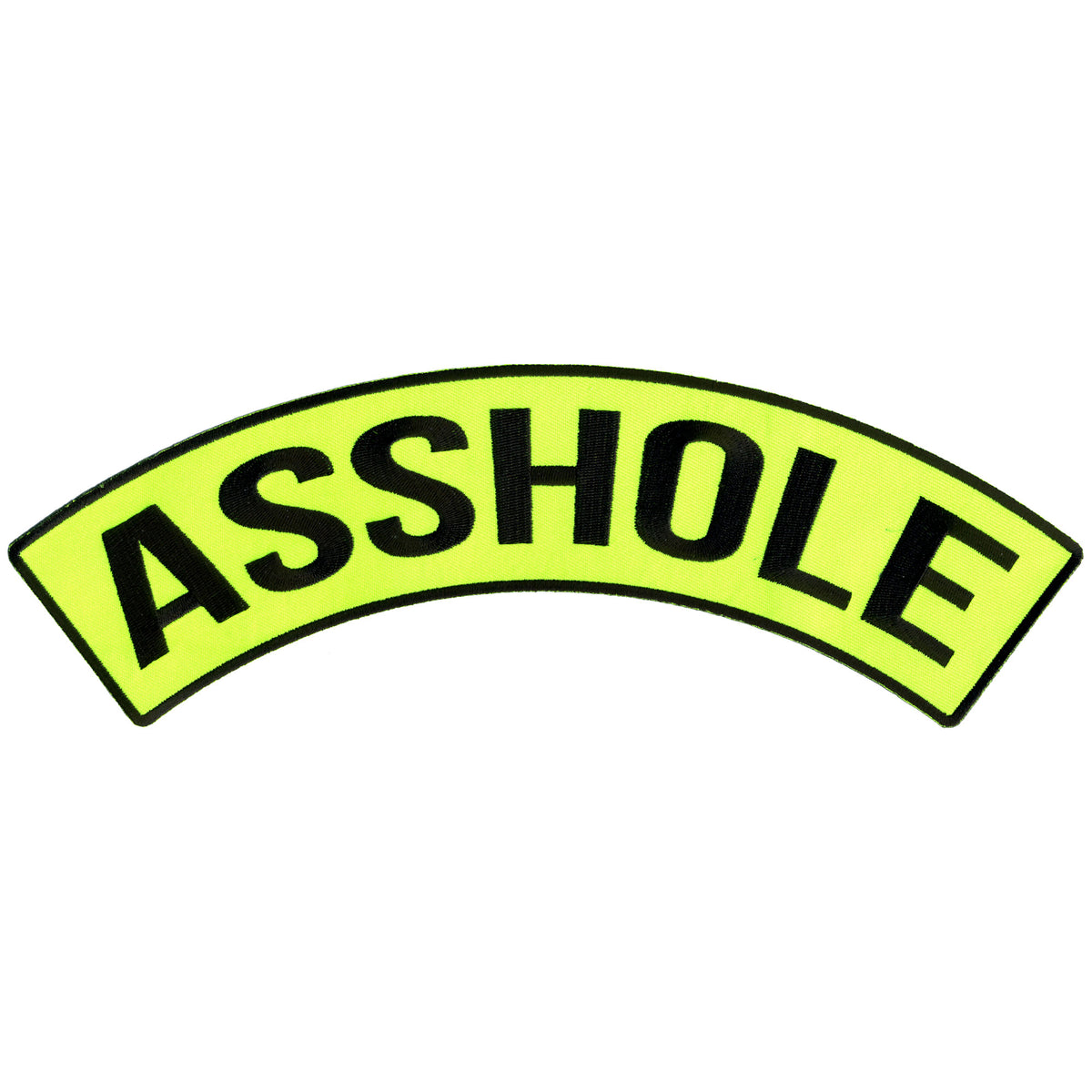 Hot Leathers Asshole 12" X 3" Top Rocker Patch