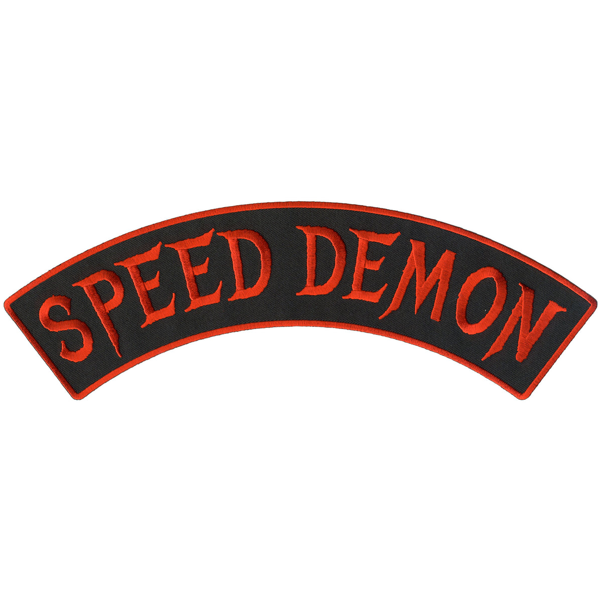 Hot Leathers Speed Demon 12" X 3" Top Rocker Patch