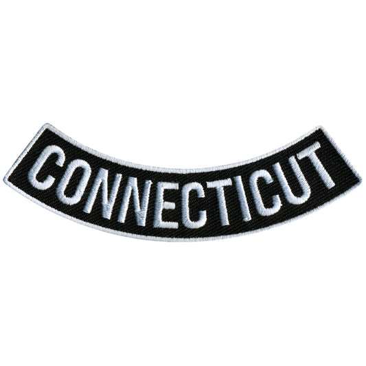 Hot Leathers Connecticut 4” X 1” Bottom Rocker Patch