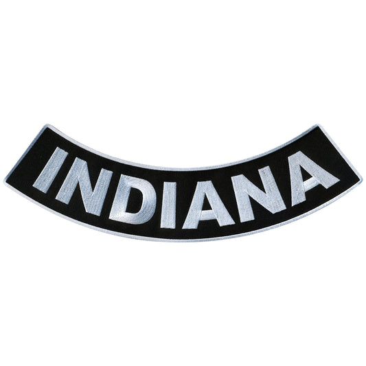 Hot Leathers Indiana 12” X 3” Bottom Rocker Patch