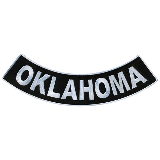 Hot Leathers Oklahoma 12” X 3” Bottom Rocker Patch