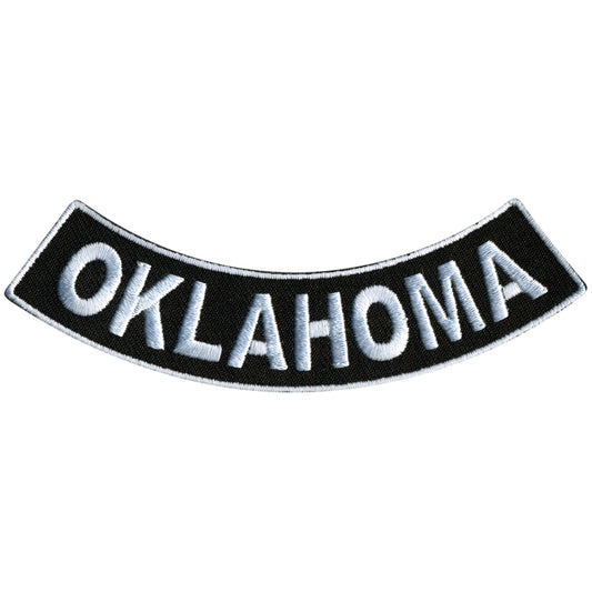 Hot Leathers Oklahoma 4” X 1” Bottom Rocker Patch