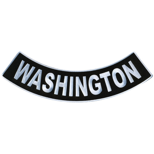 Hot Leathers Washington 12” X 3” Bottom Rocker Patch