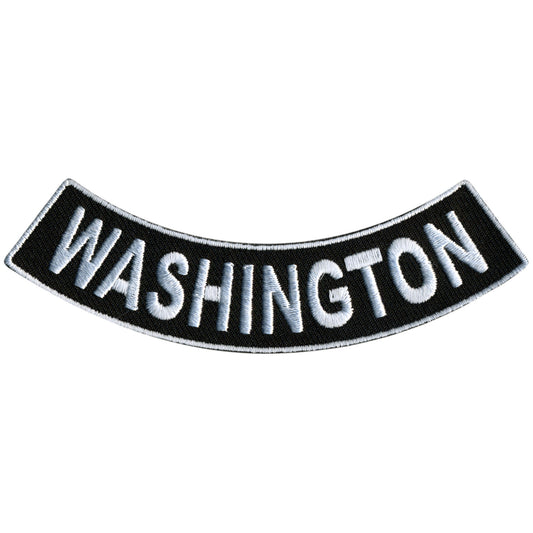 Hot Leathers Washington 4” X 1” Bottom Rocker Patch