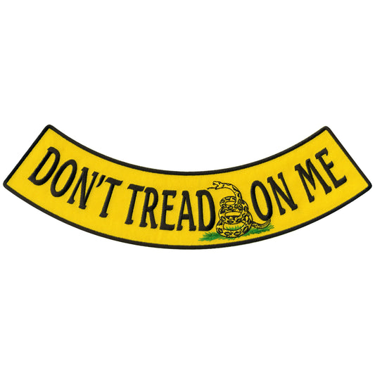 Hot Leathers Don't Tread On Me 12” X 3” Bottom Rocker Patch