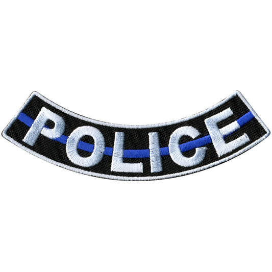 Hot Leathers Police 4” X 1” Bottom Rocker Patch