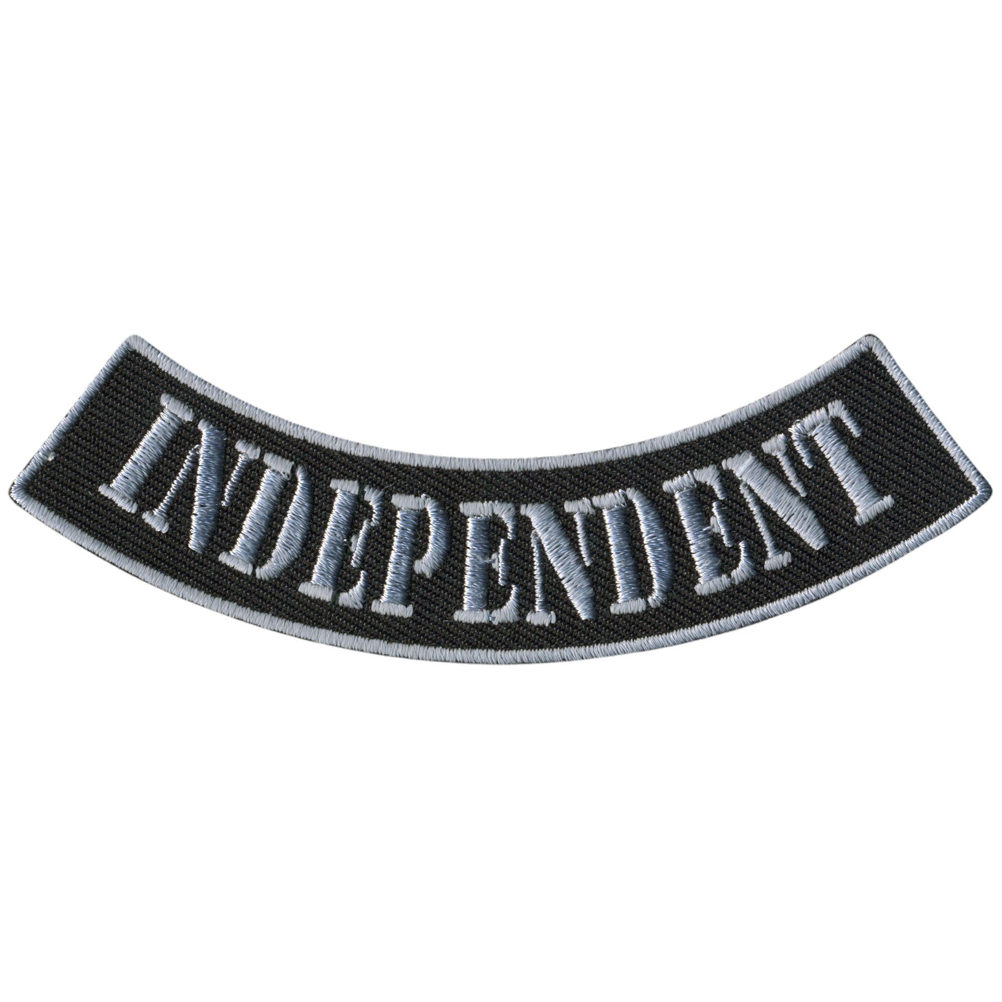 Hot Leathers Independent 4” X 1” Bottom Rocker Patch
