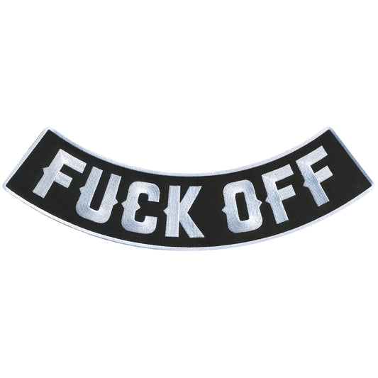 Hot Leathers Fuck Off 12” X 3” Bottom Rocker Patch