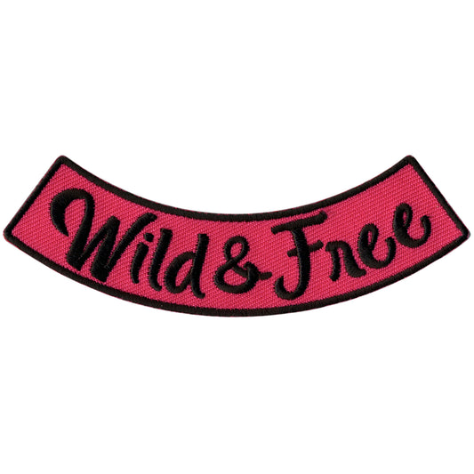 Hot Leathers Wild & Free 4” X 1” Bottom Rocker Patch