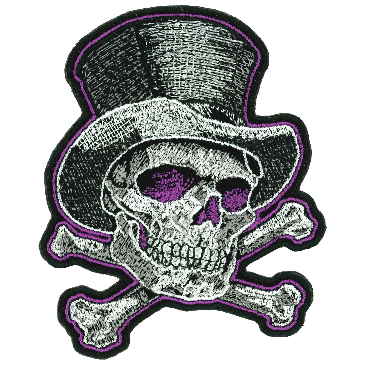 PATCH TOP HAT x BONES PURP 4"