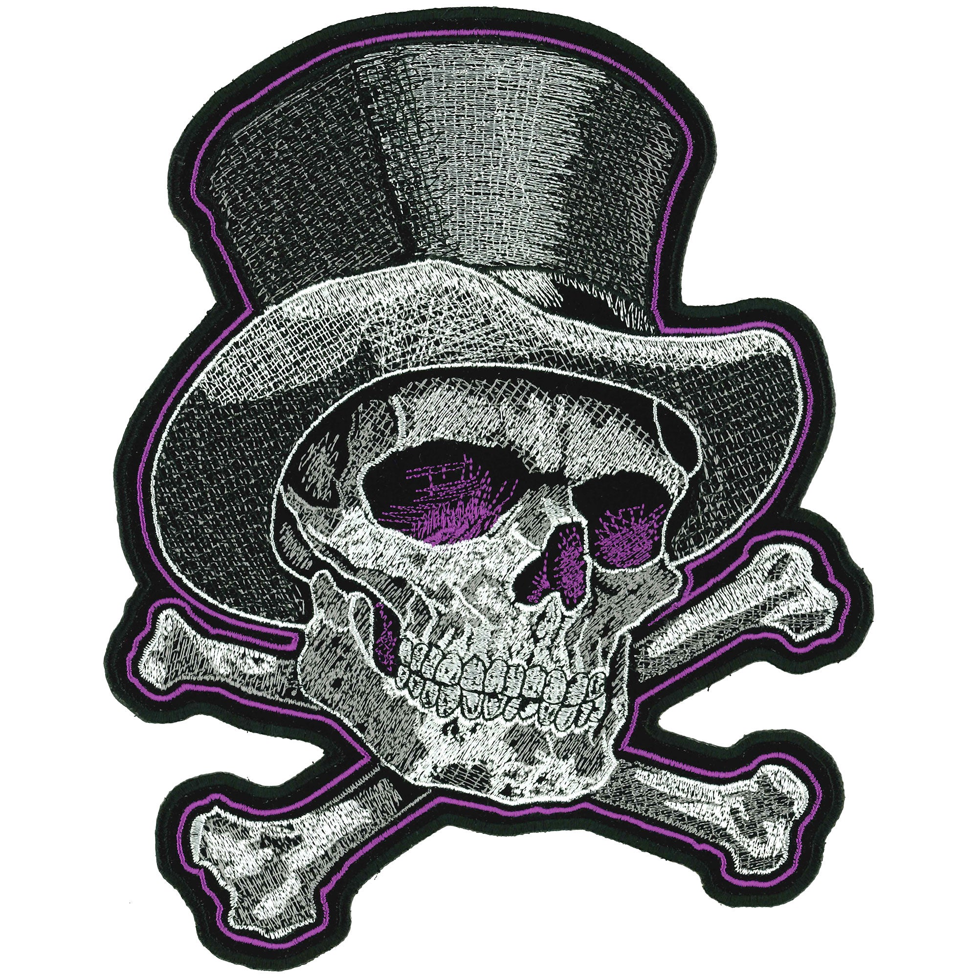 PATCH TOP HAT x BONES PURP 8"
