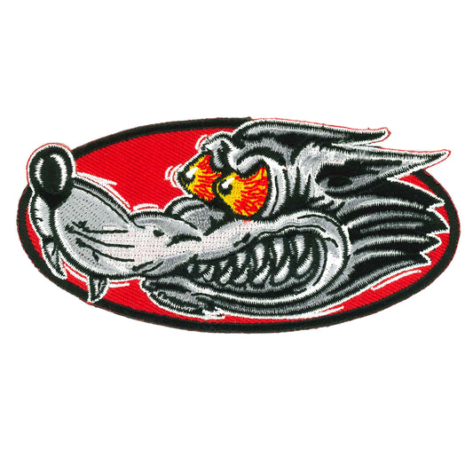 Hot Leathers 4" Race Wolf Patch