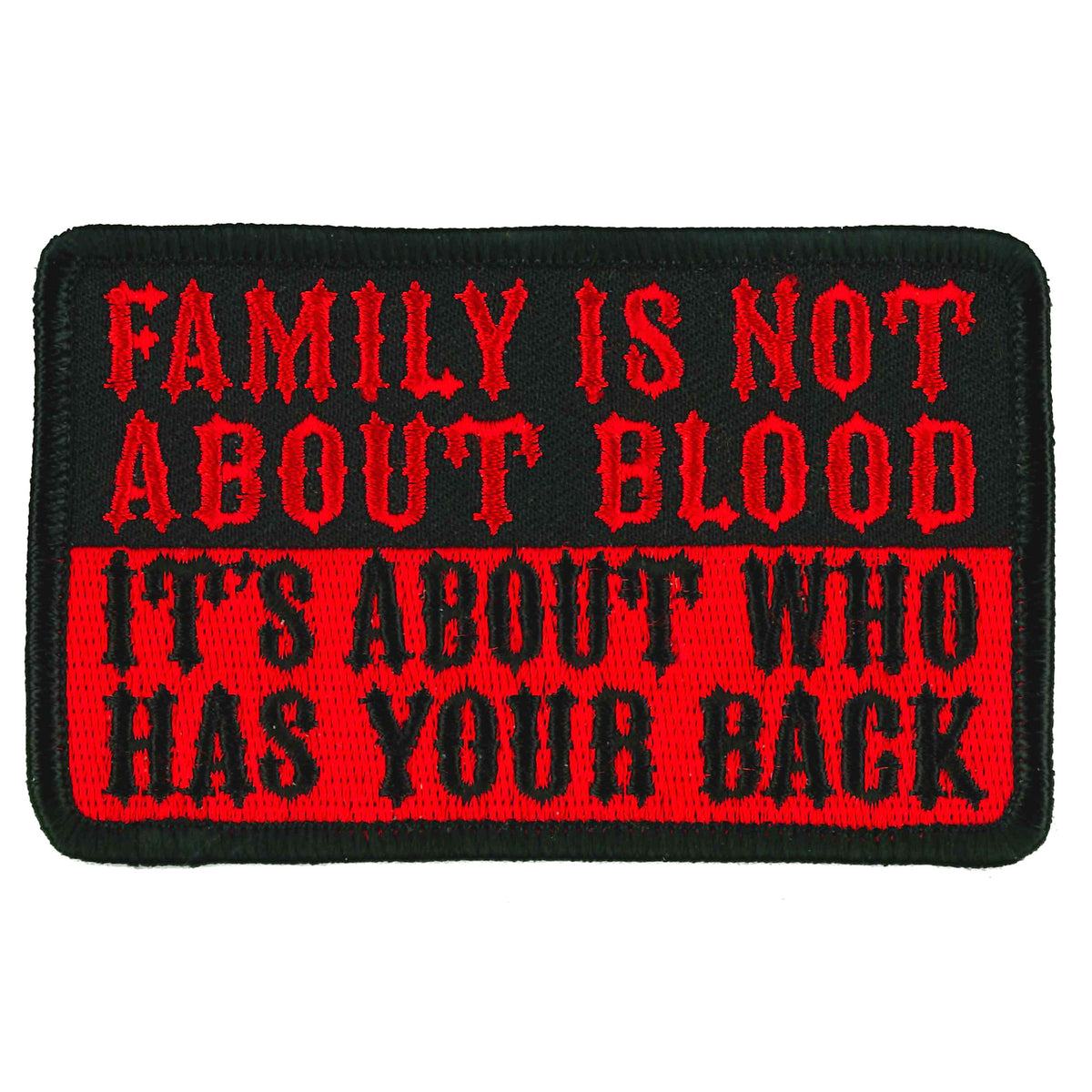 Hot Leathers 4" Blood Family Patch